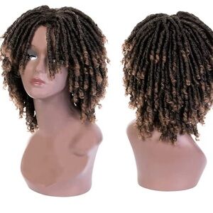 GORGEOUS Natural looking Bobbi Boss Kinky Dread Twist Curl Short Wig Color:4/27